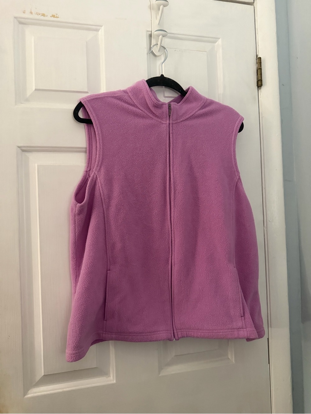L.L.Bean Women’s 2X Pink Full Zip Fleece Vest